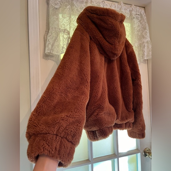 Sherpa Lined Retro Teddy Bear Jacket 🧸🪩 - Picture 5 of 5